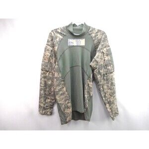 Team soldier US Military Combat Shirt Men Size L Flame Resistant Tech Camo USA